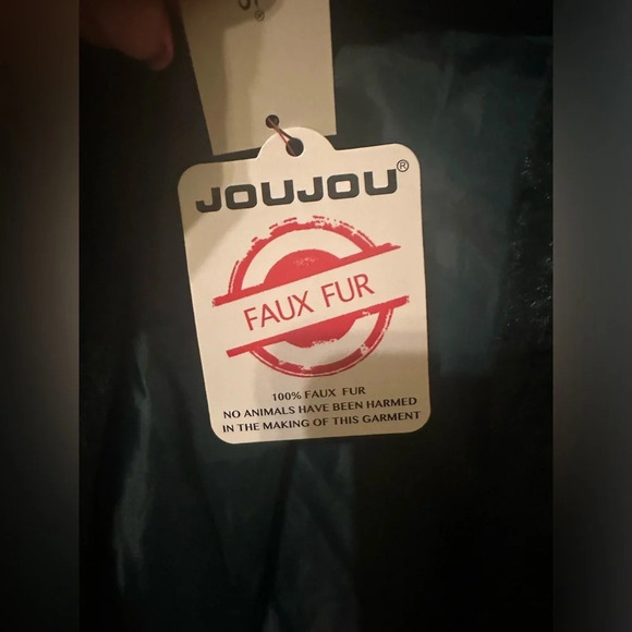 Emerald Green Faux Fur Jou Jou Jacket - size small. New with tags - Picture 6 of 8